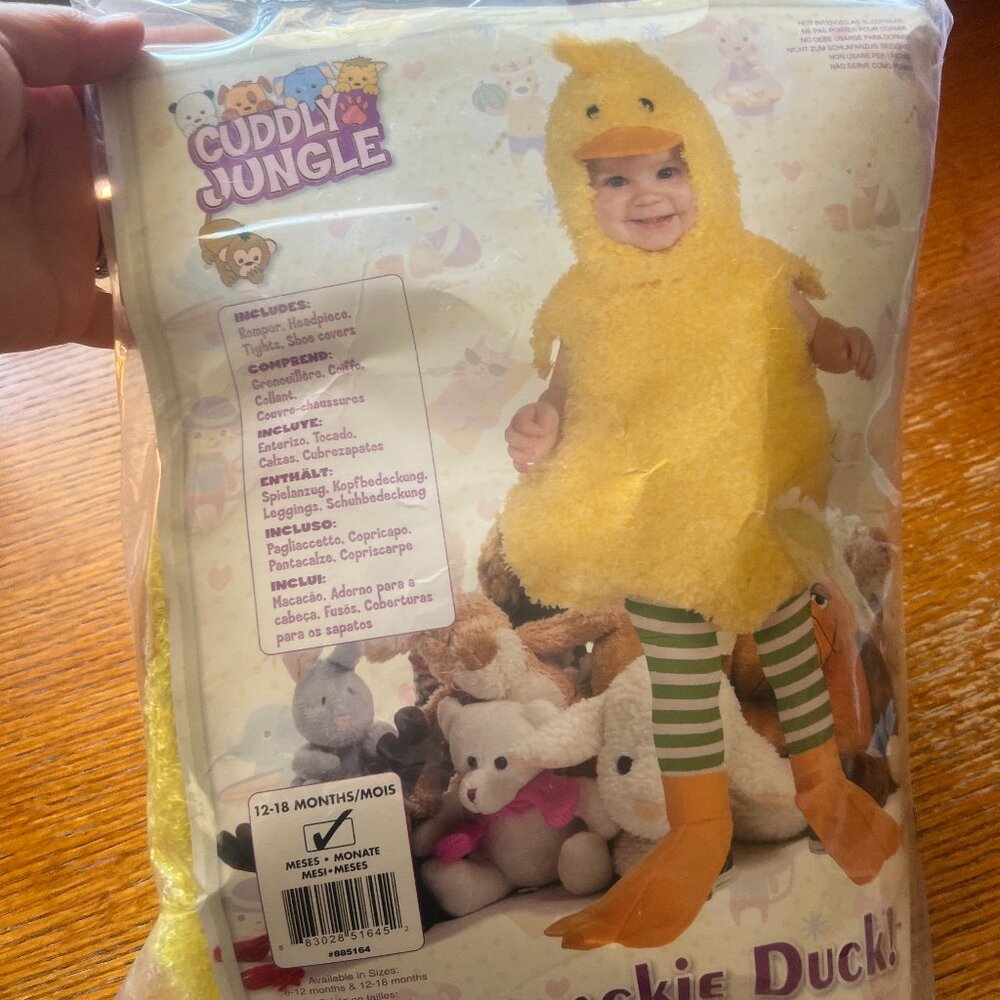 Baby Duck Costume 12-18 mos